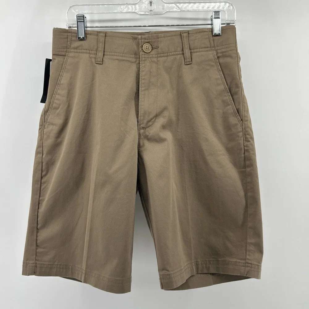 New Lee Shorts Men's 30 Khaki Chino Flat Extreme Motion Outdoor Sports NWT